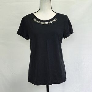 St John's Bay jeweled short sleeve top